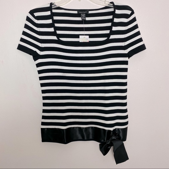 Susan Lewis Tops - Susan Lewis Striped Top With Bow